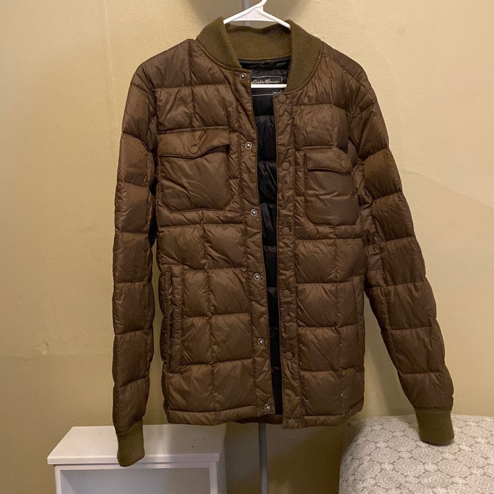 Eddie Bauer bomber jacket 80% down feather
